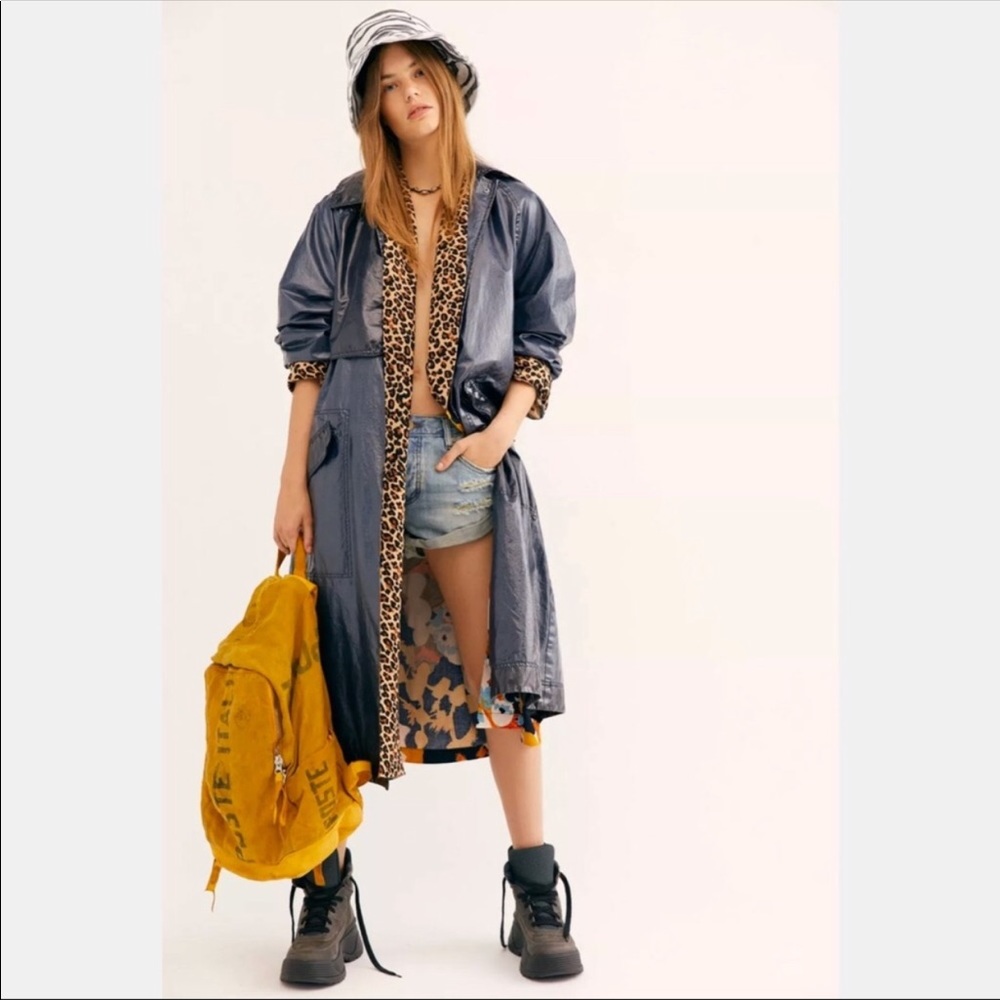 NEW Free People Trinity High Shine Coat - Picture 3 of 13